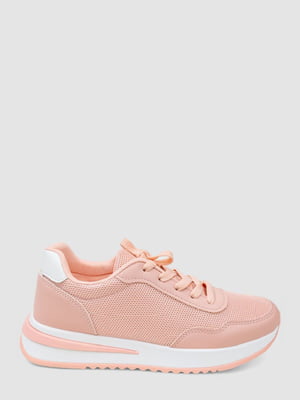 Рожеві текстильні кросівки | 6888470