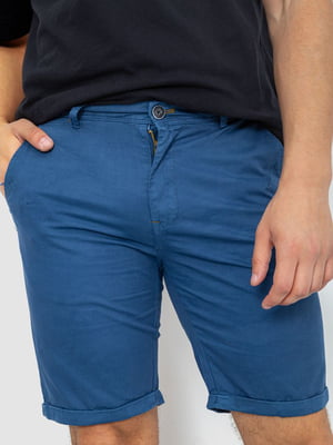Шорти кольору джинс із кишенями | 6889448