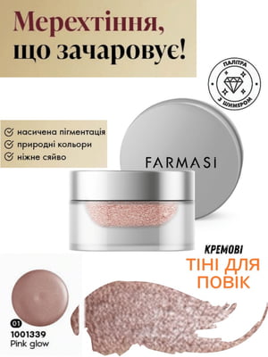 Кремові тіні для повік Pink Glow (3 г) | 6887491