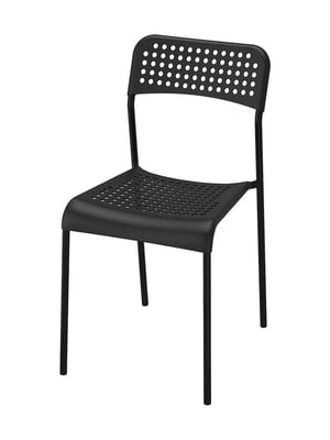Чорний пластиковий стілець | 6942265