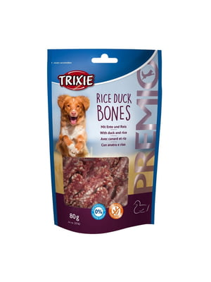 Ласощі для собак Premio Rice Duck Bones рис/качка 80 г  | 6950099