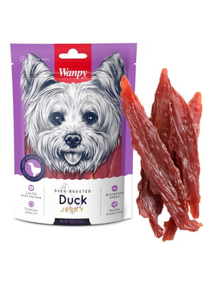 Ласощі для собак duck jerky філе качки в'ялене 100 г | 6950265