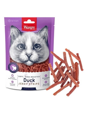 Ласощі для котів Soft Duck Jerky Strips 80 г  | 6950266