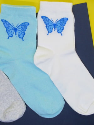 Набір шкарпеток “Тендітність метелика” (3 пари) | 6973302