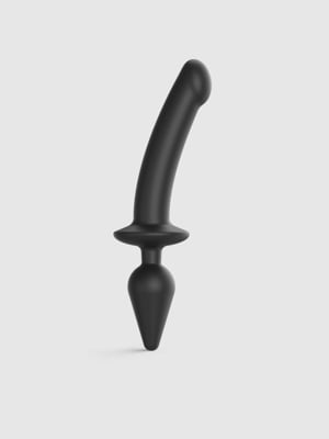 Анальна пробка з дилдо 2в1 Switch Plug-in Dildo Black XXL (діаметр 5,2/3,9 см) | 6670796