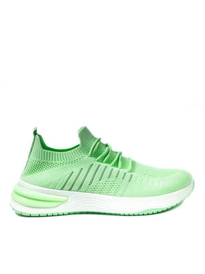 Зелені текстильні кросівки | 6983280