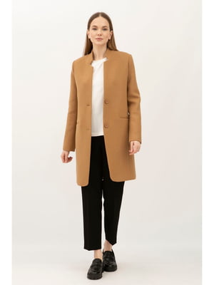 Класичне пальто коричневого кольору Клєра 01 | 6979429