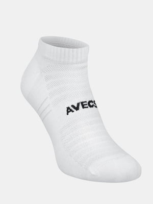 Базові безшовні білі шкарпетки з фірмовим лого | 6990147