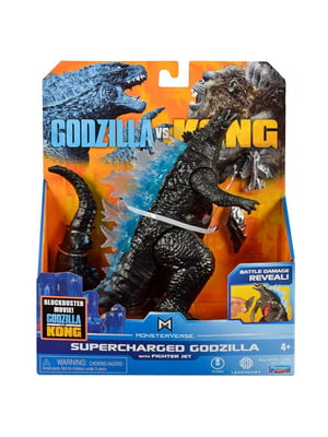 Фігурка Godzilla Vs. Kong - годзила з суперенергією І з винищувачем | 6991481