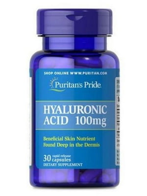 Вітамінна добавка Hyaluronic Acid 100mg - 30caps | 6995876