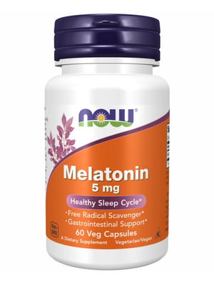 Вітамінна добавка Melatonin 5 mg - 60 vcaps | 6995897