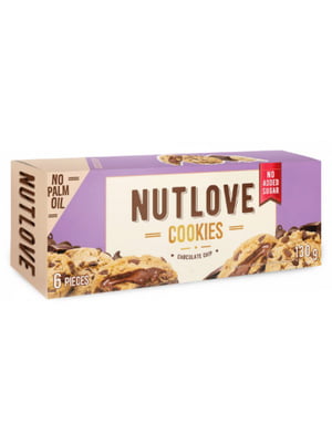 Печиво Nutlove Cookies -130g Chocolate Chip | 6996176