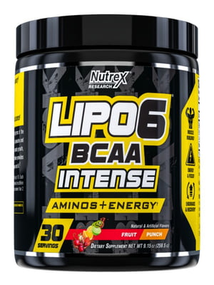 Спортивне харчування Lipo-6 BCAA Intense - 30srv Fruit Punch | 6996242