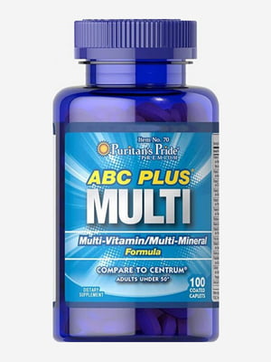 Вітамінна добавка ABC Plus Multivitamin and Multi-Mineral Formula - 100 Caplets | 6996270