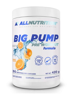 Передтренувальник Big Pump Pre Workaut Formula - 420g Orange | 6996402