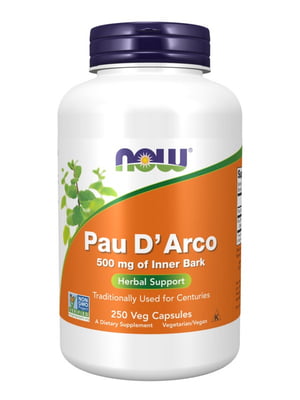 Вітамінна добавка Pau D' Arco 500mg - 250 vcaps | 6996641