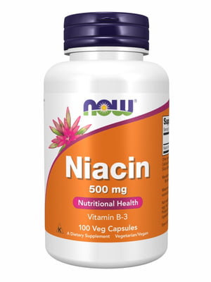 Вітамінна добавка Niacin 500mg - 100 vcaps | 6996687