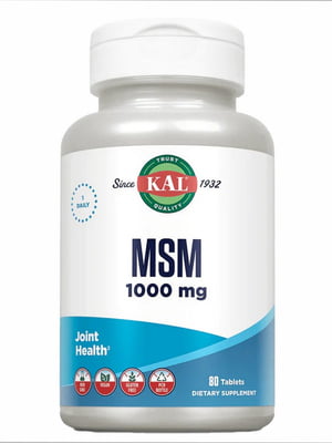 Вітамінна добавка MSM 1000mg - 80 tabs | 6996706