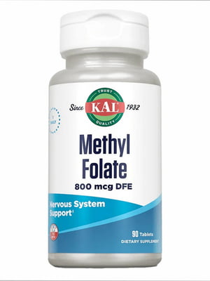 Вітамінна добавка Methyl Folate 800mcg - 90 tabs | 6996708