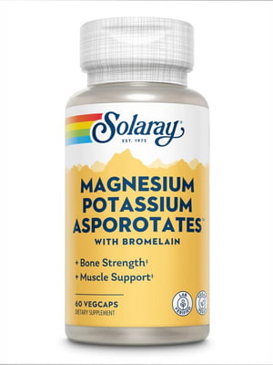 Вітамінна добавка Magnesium & Potassium Asporotate - 60 vcaps | 6996716