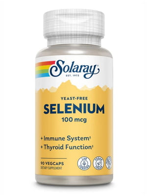 Вітамінна добавка Selenium Yeast Free 100mcg - 90 vcaps | 6996723