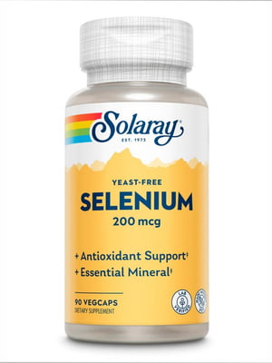 Вітамінна добавка Selenium Yeast Free 200mcg - 90 vcaps | 6996724