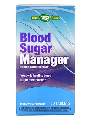 Харчова добавка Blood Sugar Manager - 60 tabs | 6996752