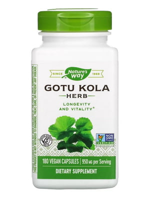 Вітамінна добавка Gotu Kola Herb - 180 vcaps | 6996759