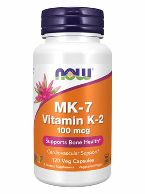 Вітамінна добавка Vitamin K-2 (MK7) 100 mcg - 120 vcaps | 6996787