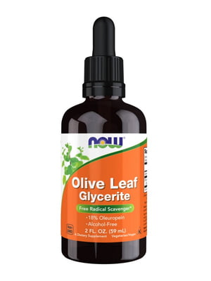 Харчова добавка Olive Leaf Glycerite 18% Liquid | 6996881