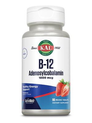 Вітамінна добавка B12 Adenosylcobalamin 1000mcg - 90 tabs | 6997101