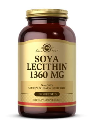 Вітамінна добавка Lecithin 1360mg - 100 softgels | 6997526