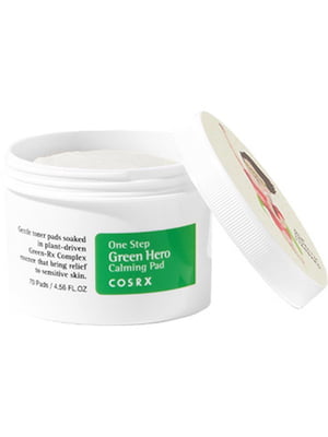 Заспокійливі пілінг-диски для чутливої шкіри One Step Green Hero Calming Pad (70 шт.) | 7000611