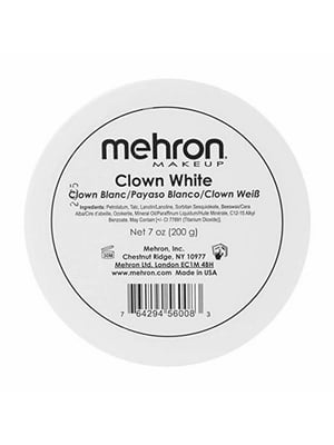 Грим для клоуна екстра білий Clown White Large (200 г) | 7000903