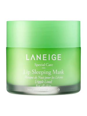 Нічна маска для губ «Яблуко-Лайм» Lip Sleeping Mask Apple Lime (20 мл) | 7021683