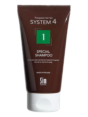 Шампунь для нормальної шкіри голови і схильної до жирності System 4 №1 Special Shampoo (75 мл) | 7022492