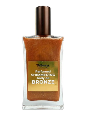 Олія суха для тіла мерехтлива парфумована Бронза (скло) Parfumed Shimmering Body Oil Bronze (100 мл) | 7022646