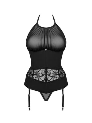 Комплект чорний Serafia corset: корсет та труси | 7034733