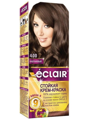 Крем-фарба для волосся Omega-9 Hair Color 4.00 Каштановий | 7038797