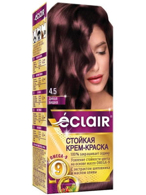 Крем-фарба для волосся Omega-9 Hair Color 4.5 Дика вишня | 7038799