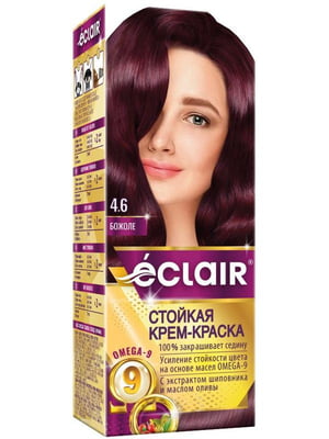 Крем-фарба для волосся Omega-9 Hair Color 4.6 Божоле | 7038800