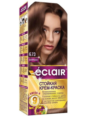 Крем-фарба для волосся Omega-9 Hair Color 6.73 Еспресо | 7038812