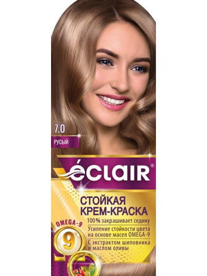 Крем-фарба для волосся Omega-9 Hair Color 7.0 Русявий | 7038813