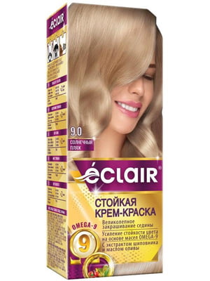 Крем-фарба для волосся Omega-9 Hair Color 9.0 Сонячний пляж | 7038822