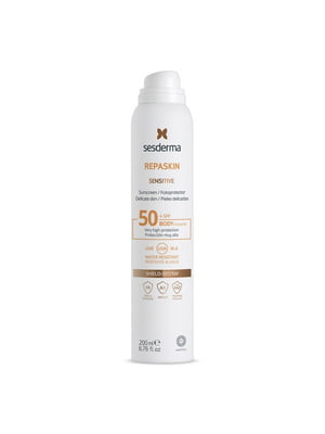 Сонцезахисний спрей для чутливої шкіри Repaskin Fotoprotector Sensitive Spray SPF 50 (200 мл) | 7047254