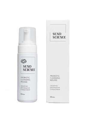 Ніжний мус для очищення обличчя Senoscience Probiotic Cleansing Mousse з пробіотиком (200 мл) | 7049752