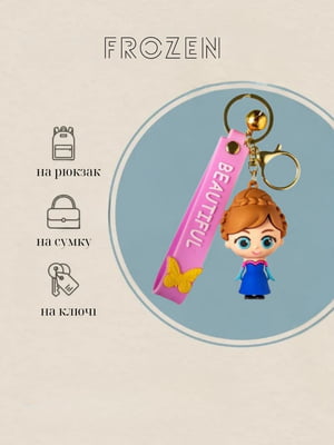 Силиконовый брелок с фигуркой Frozen Anna | 7051848