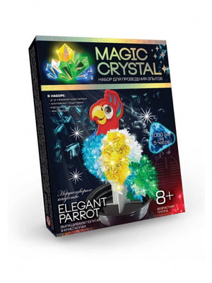 Дитячий набір для проведення дослідів "MAGIC CRYSTAL" безпечний Елегантний папуга | 7053329