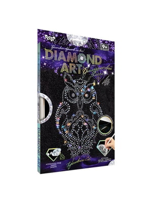 Комплект креативної творчості "Diamond art"  10 видів  Королівська Сова | 7053350