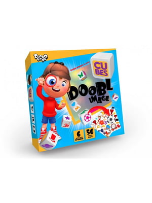 Настільна розважальна гра "Doobl Image Cubes" укр. мовою | 7054905